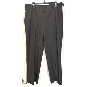 Talbots Slacks Women's sz 16 Wool Stretch Gray Professional pants side zip